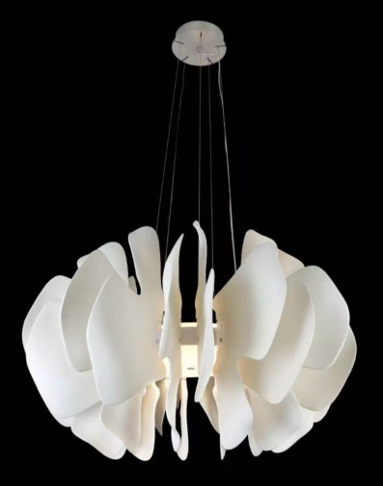 Люстра керамическая потолочная WHITE PEONY D80см