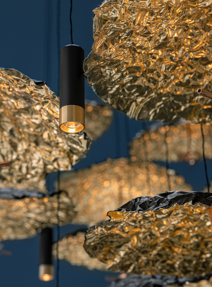 GOLD MOON CHANDELIER