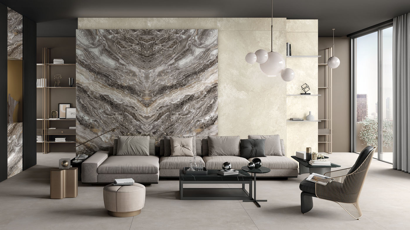 Крупноформатный керамогранит Orobico Luxe Lucido